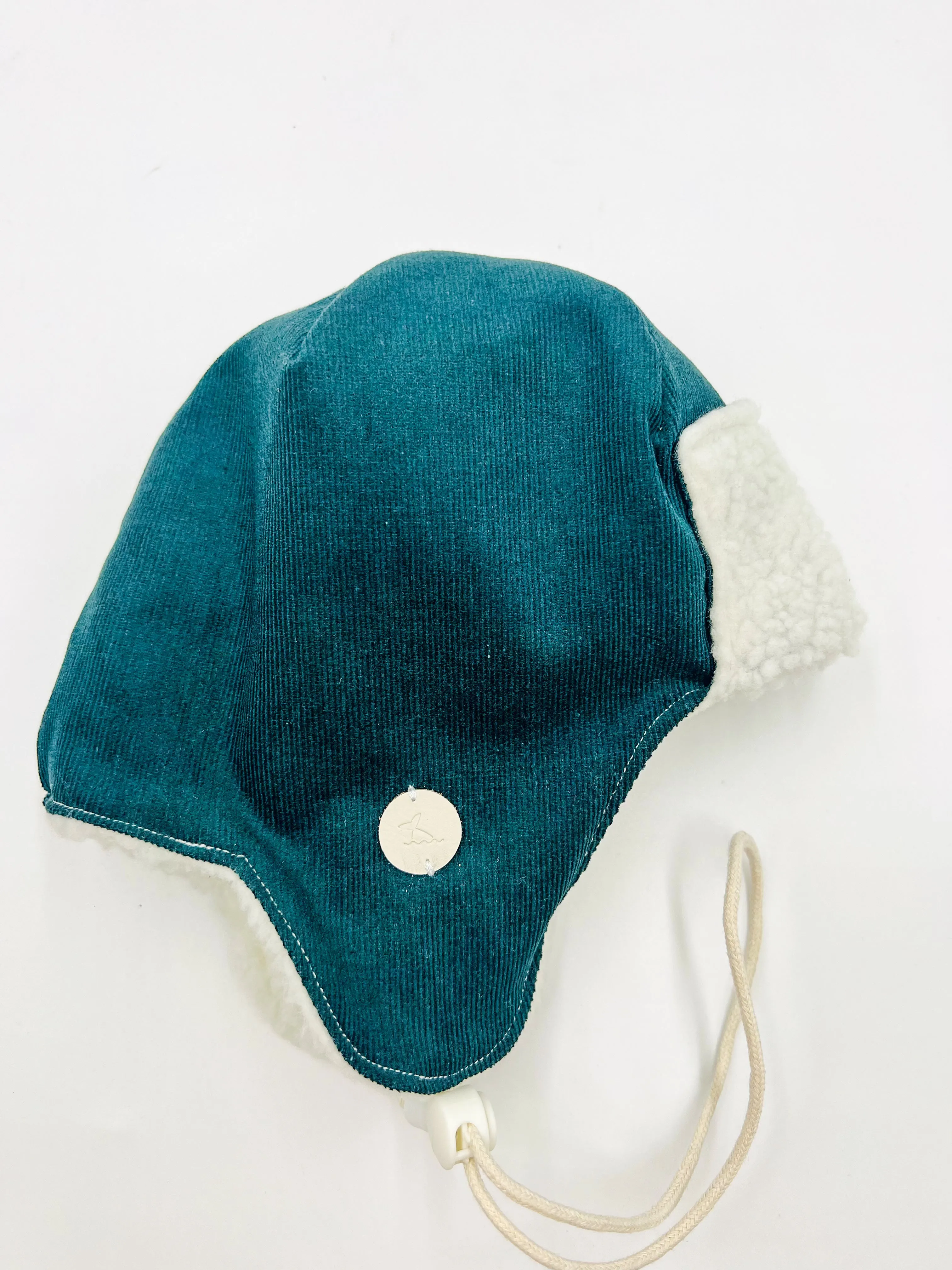 Pilot Hat (Teal Blue Corduroy)