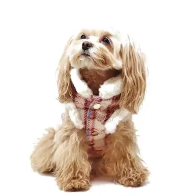 Pink Plaid Dog Jacket Vest