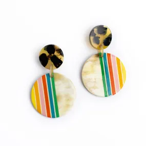 Rainbow Circle Earrings