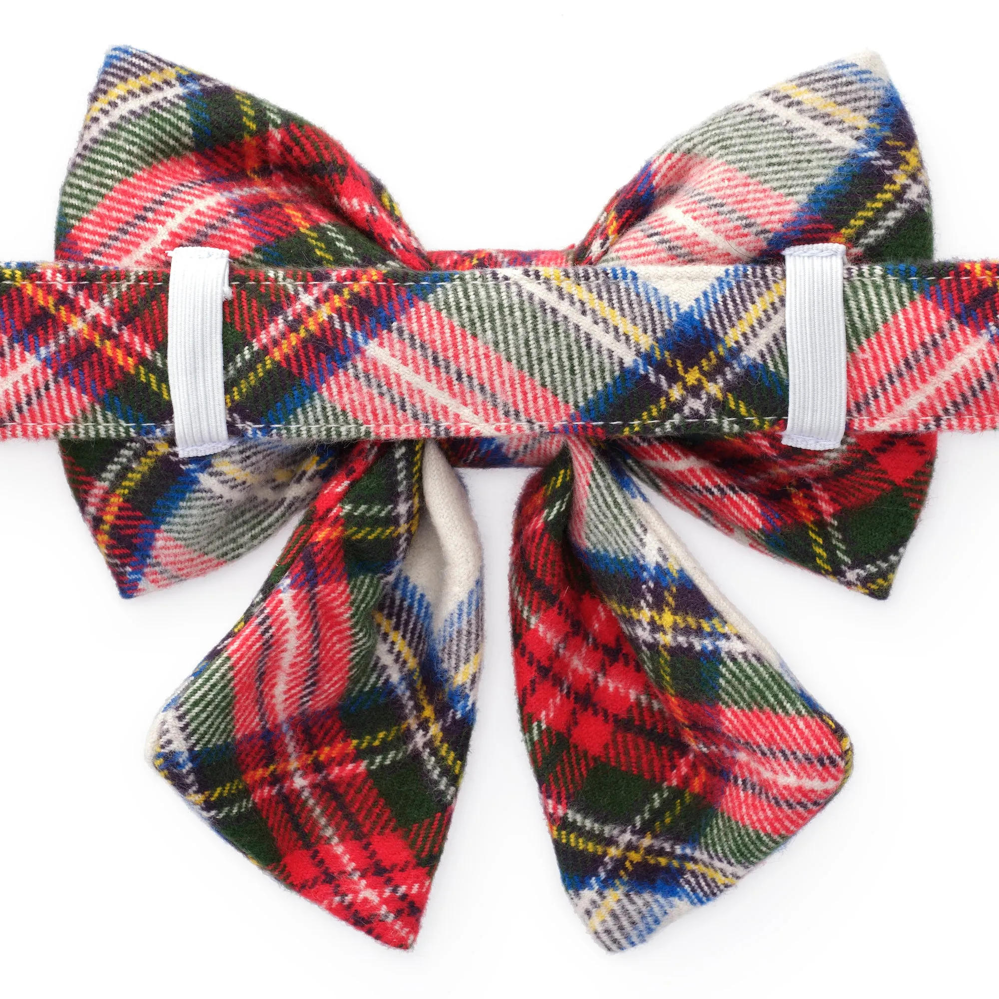 Regent Plaid Flannel Lady Dog Bow