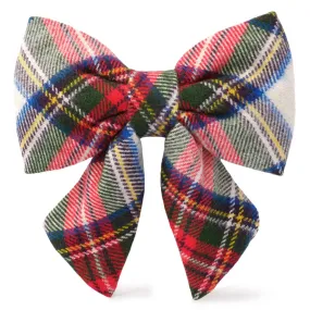 Regent Plaid Flannel Lady Dog Bow