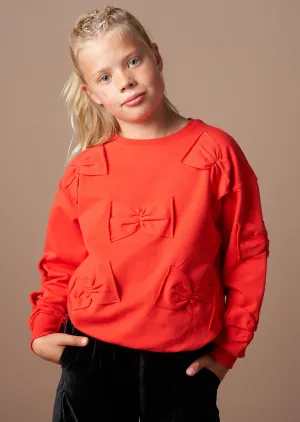 Riley Red Bow Sweatshirt