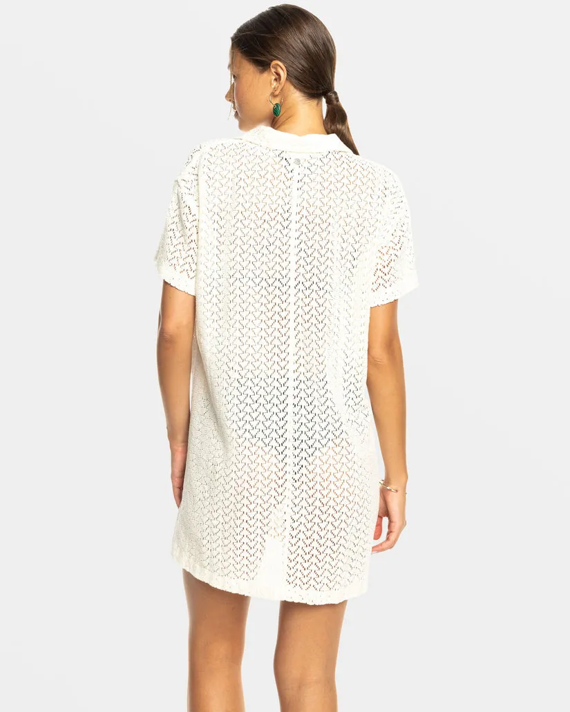 Roxy Dalia Beach Dress-Egret