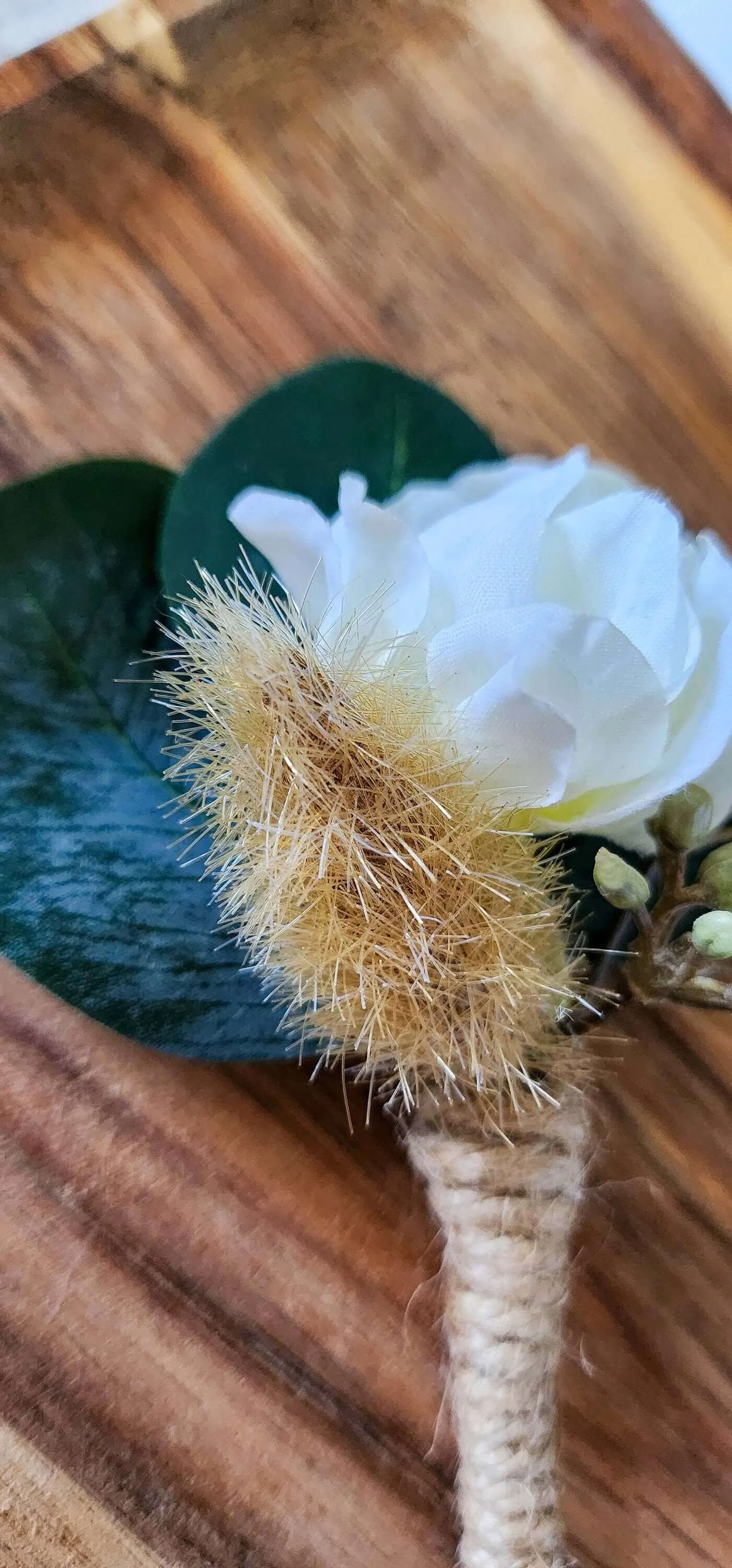 Rustic Ivory Ranunculus Wrist Corsage Bracelet and Boutonniere Set for Prom, Wedding, Formal Event, Gift for Her, Mother, Mom, Bridesmaid