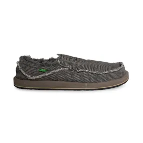 SANUK Chiba Chill Slip-on Black What the Fuzz Loafer - Men's