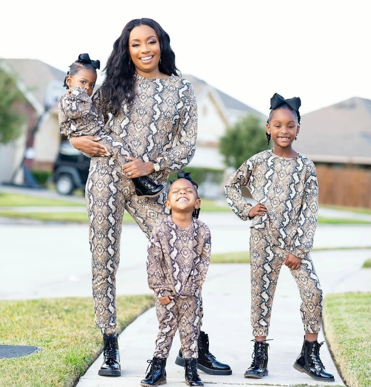 Snake Print Mommy and Me Loungewear