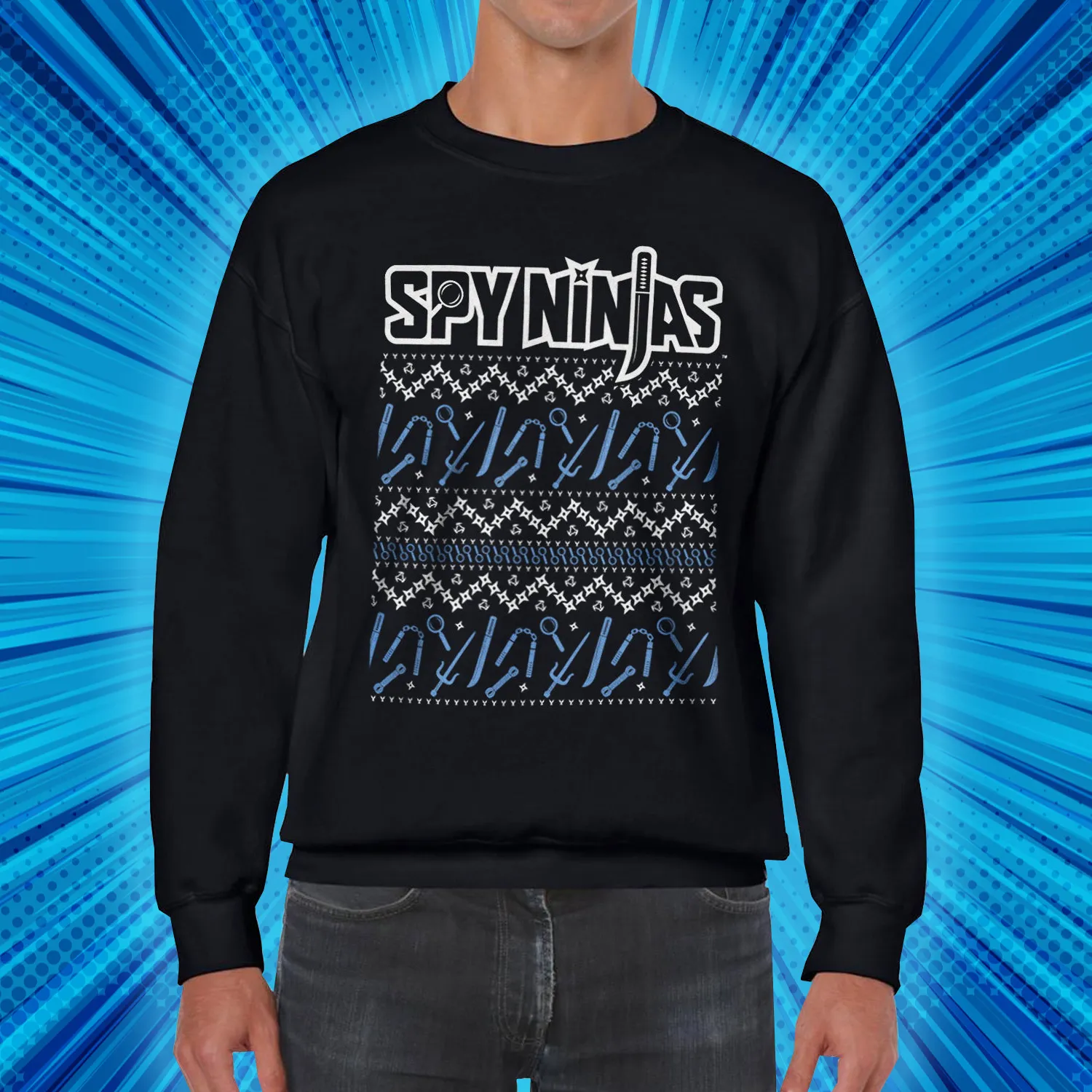 Spy Ninjas Sweater - Adult Black