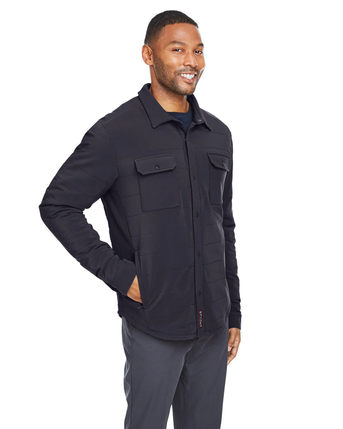 Spyder Adult Transit Shirt Jackets, Black