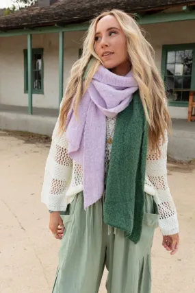 Sunset Shades Cozy Scarf - Lavender Multi