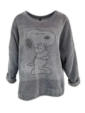 Sweatshirt Snoopy midi grau