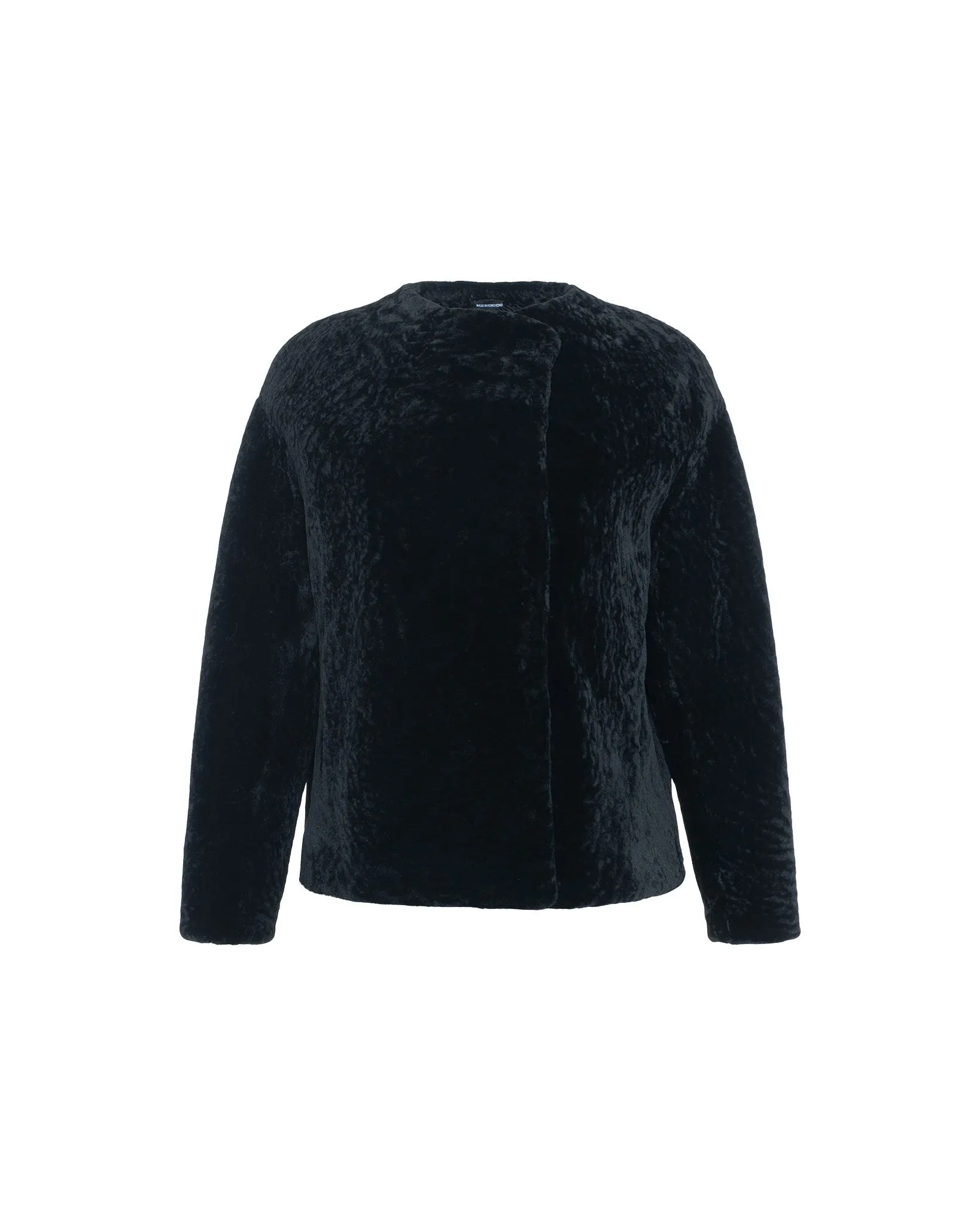 Textured Shearling Lamb Jacket