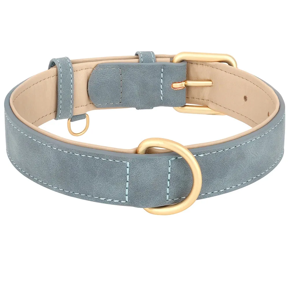 Trendy Adjustable Suede Leather Pet Collar