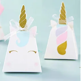 Unicorn Favor Boxes - Set of 12