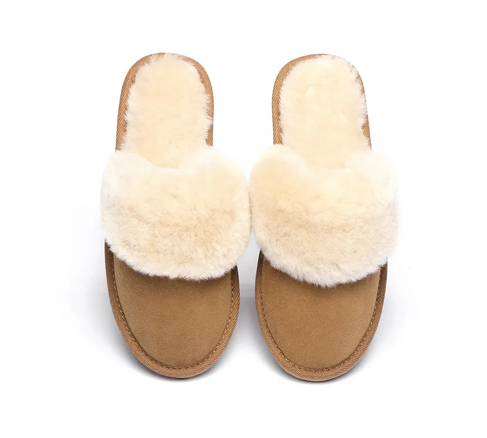 Urban UGG® UGG Slippers Australian Made Sheepskin Wool Collar Scuff