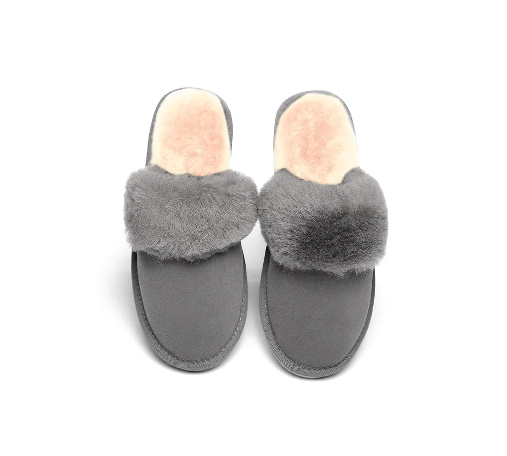 Urban UGG® UGG Slippers Australian Made Sheepskin Wool Collar Scuff