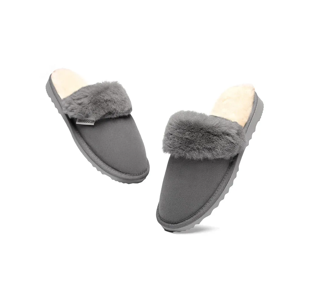 Urban UGG® UGG Slippers Australian Made Sheepskin Wool Collar Scuff