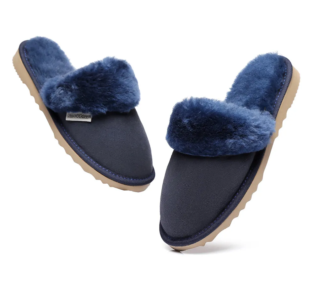 Urban UGG® UGG Slippers Australian Made Sheepskin Wool Collar Scuff