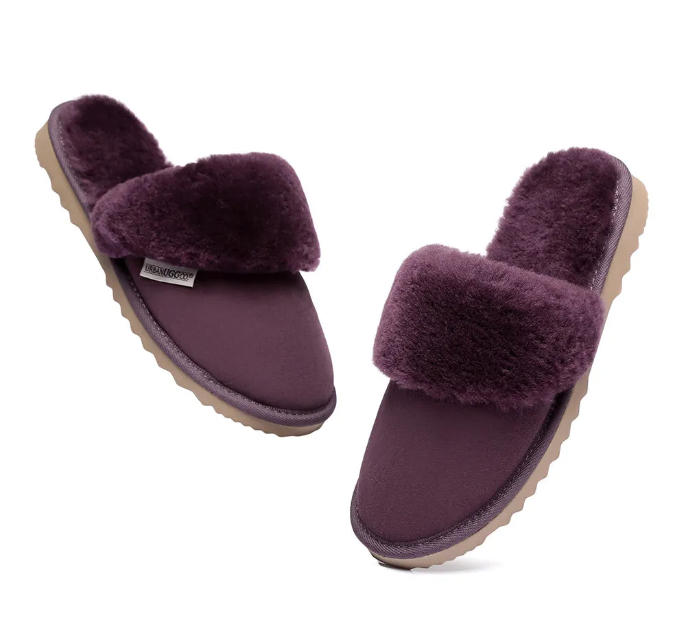 Urban UGG® UGG Slippers Australian Made Sheepskin Wool Collar Scuff