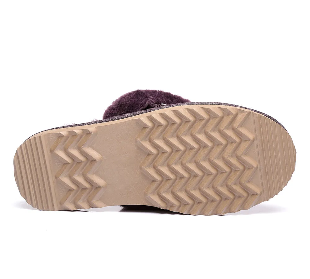 Urban UGG® UGG Slippers Australian Made Sheepskin Wool Collar Scuff