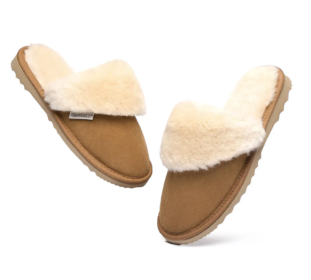 Urban UGG® UGG Slippers Australian Made Sheepskin Wool Collar Scuff