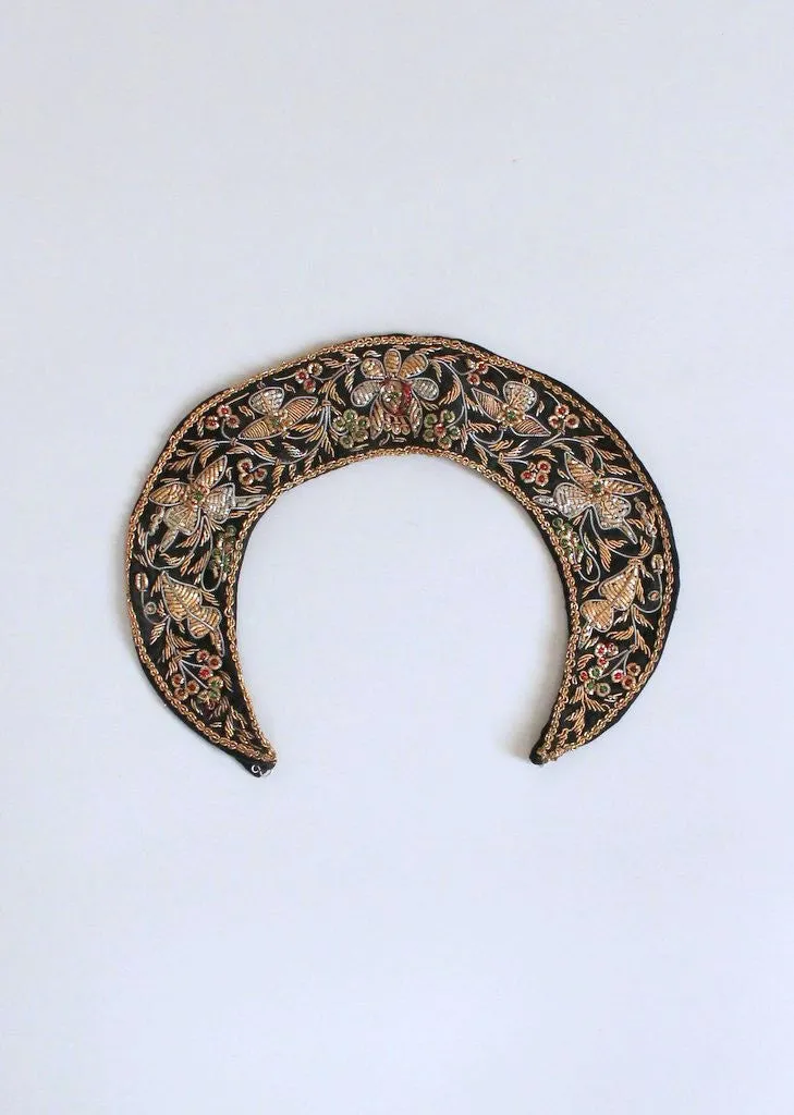 Vintage 1950s Indian Metalic Embroidered Collar