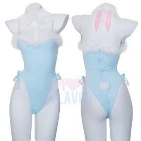 Winter Bunny Heart Rhinestone Bodysuit