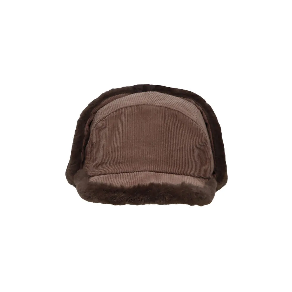 Winter Corduroy Earflap Baseball Cap Fleece Trapper Hunting Hat KRT1480