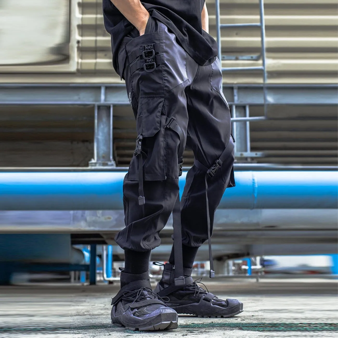 WLS Function Techwear Ribbons Cargo Pants