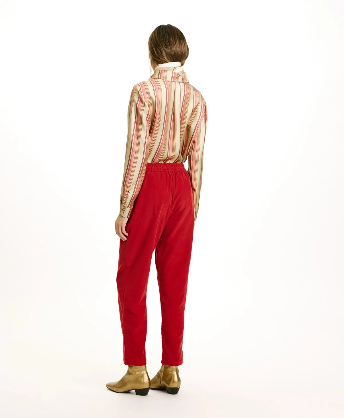 Yoko Stretch Pants - Carminio Red