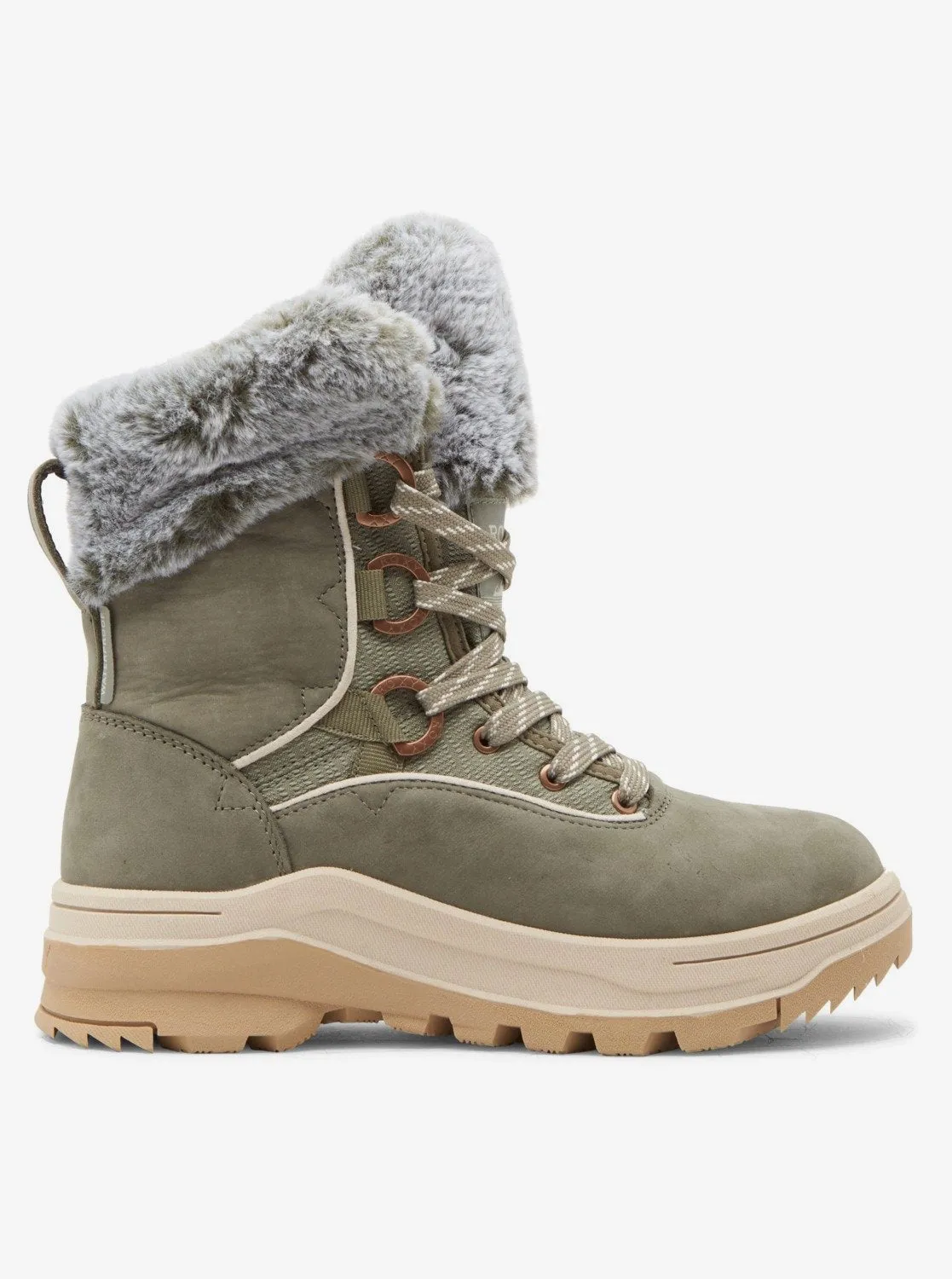 Yuma Lace-Up Boots - Olive